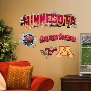  NCAA Minnesota Golden Gophers Logo Wall Crashers Sports 