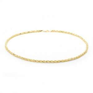 Bling Jewelry Gold Vermeil Italian Fashion Rope Chain 50 Gauge 16 in 