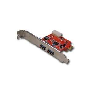   PCI E Host Controller Card w/ 4 pin molex power connector Electronics