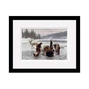  Laundering A Winters Day Framed Giclee Print