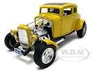 1932 FORD HOT ROD YELLOW 118 DIECAST MODEL CAR BY MOTORMAX 73172