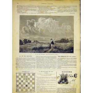  Haushofer Fine Art Moissons Lady Field Print 1868