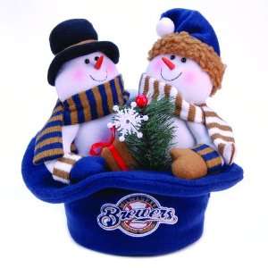   Brewers Snowmen Top Hat Table Christmas Decoration