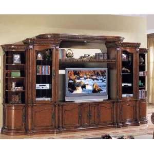   Entertainment Center Traditional Style in Cherry Finish Home
