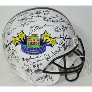 Steelers SB IX, X, XIII, XIV Team of Decade 50+ SIGNED Proline Helmet 