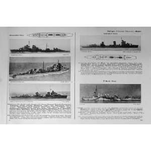   1953 54 Russia Destroyers Ships Leningrad Zharki Yakov