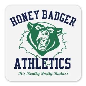  Honey Badger Athletics Custom Square Magnet