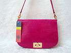   Burch Fuchsia Pink Leather Brady Messenger/Shoulder/Clutch Handbag