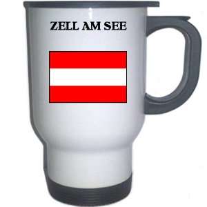 Austria   ZELL AM SEE White Stainless Steel Mug 