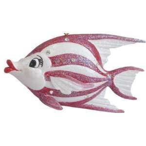  Aquatic Ocean Nautical Stripe Fish Swim Ornament