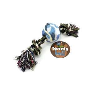  New   Dog tennis ball with rope   Case of 96 by dukes 