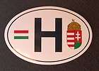 Hungarian bumper sticker , Hungary flag H coat of arms