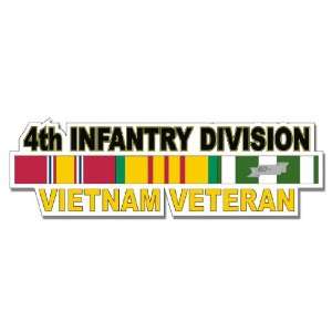  US Army 4th Infantry Division Vietnam Veteran Window Strip 