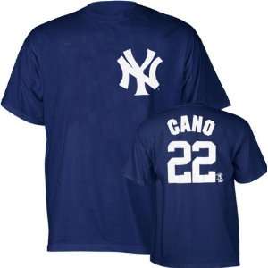  Robinson Cano Navy Majestic Name and Number New York 