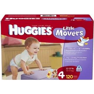 Huggies Little Movers Step 4 Giant Pack, 120 Count