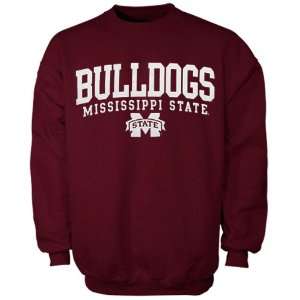  Mississippi State Bulldogs Maroon Crosby Crew Fleece 
