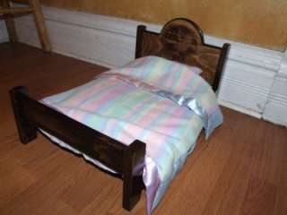 18 Doll Wooden Bed HandMade for American Girl Size Dolls  