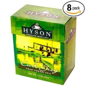 HYSON Flip Top Cartons Tea, Earl Grey Leaf Green Tea, 4.3 Ounce (Pack 