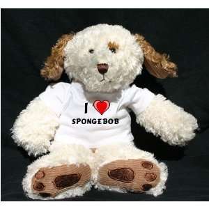    Plush Dog (Dog Tired) toy with I Love Spongebob Toys & Games