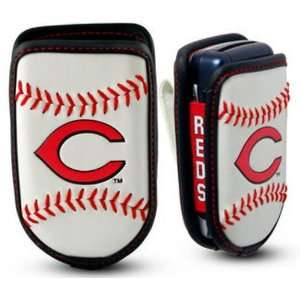 Game Wear Leather Cell Phone Holder   Cincinnati Reds   Cincinnati 