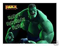 Incredible Hulk edible cake image frosting sheet topper  