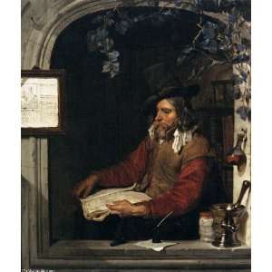 FRAMED oil paintings   Gabriel Metsu   24 x 28 inches   The Apothecary 