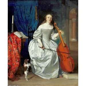 Hand Made Oil Reproduction   Gabriel Metsu   32 x 40 inches   Woman 