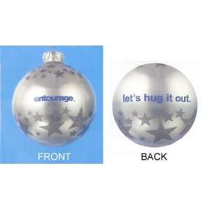  Entourage HBO Silver Glass Ball Christmas Ornament 4 