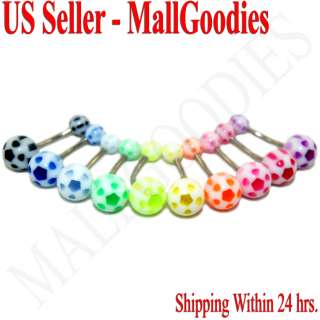 V083 Acrylic Belly Naval Rings Barbells 100 YOUR CHOICE  