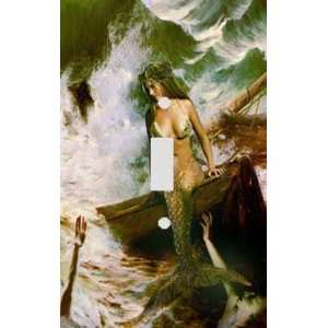  Mermaid and Sailors Decorative Switchplate Cover