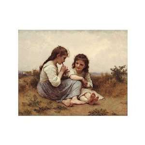  A Childhood Idyll   Poster by William Bouguereau (14x11 
