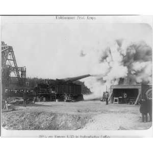  Testing 30.5 cm cannon,Krupp works,Meppen,Germany,1891