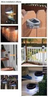   POWERED FENCE LIGHTS EASY INSTALL LED WALL GARDEN NO WIRING NEW  
