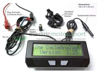 Cycle Analyst 2.23 High Current 350V Electric Vehicle Meter & Battery 