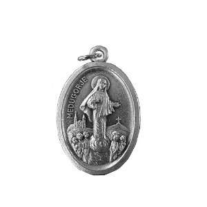  Our Lady Of Medjugorje Medals 20 Steel Chain Jewelry
