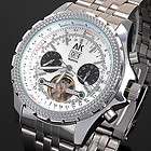 NEW AK HOMME Stainless Steel Automatic Mechanical DAY/DATE Mens Wrist 
