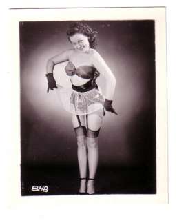 VINTAGE Irving Klaw Female Pin up Model 4x5 photograph  