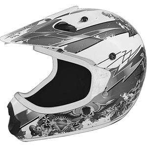    Cyber UX 22 Rip Helmet   2X Large/Matte White/Grey Automotive