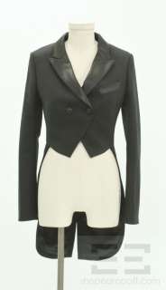 Allsaints Spitalfields Black Wool Tuxedo Style Jacket Size 6 NEW 
