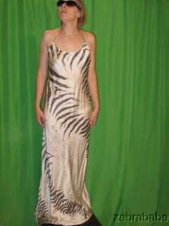Roberto Cavalli Evening Dress & Jacket Zebra Print  