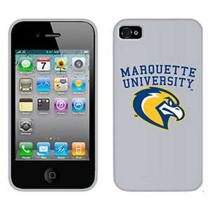  Marquette Mascot with Banner on Verizon iPhone 4 Case by 