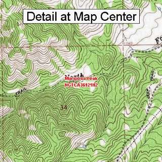 USGS Topographic Quadrangle Map   Mariposa Peak, California (Folded 