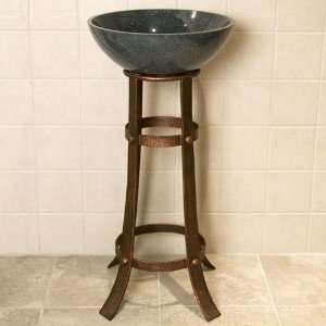  Vienna Wrought Iron Sink Stand   Oil Rubbed Bronze