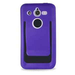 Brand SKIN CLIP EASE CASE Polymer PURPLE With belt clip Sleeve Rubber 