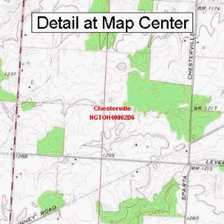  USGS Topographic Quadrangle Map   Chesterville, Ohio 