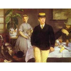   paintings   Edouard Manet   24 x 18 inches   Luncheon in the Studio