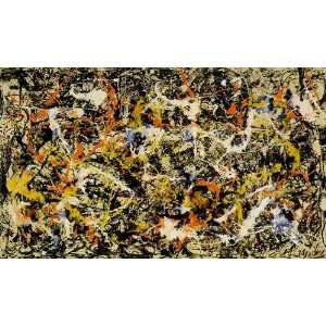  Oil Painting Convergence Number 10 Jackson Pollock Hand 