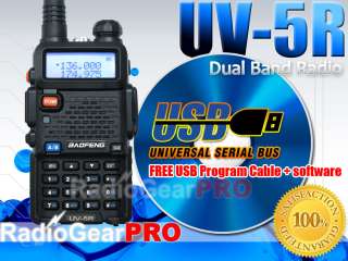   Band UHF/VHF 136 174 400 480 Radio + USB Program Cable + CD  