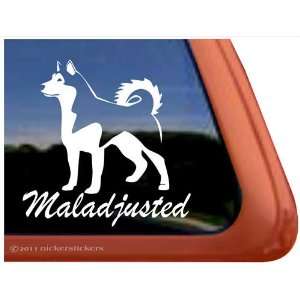  Maladjusted Alaskan Malamute Vinyl Window Decal Sticker 