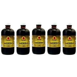  Jamaican Black Castor Oil 8 oz (Pack of 5) Beauty